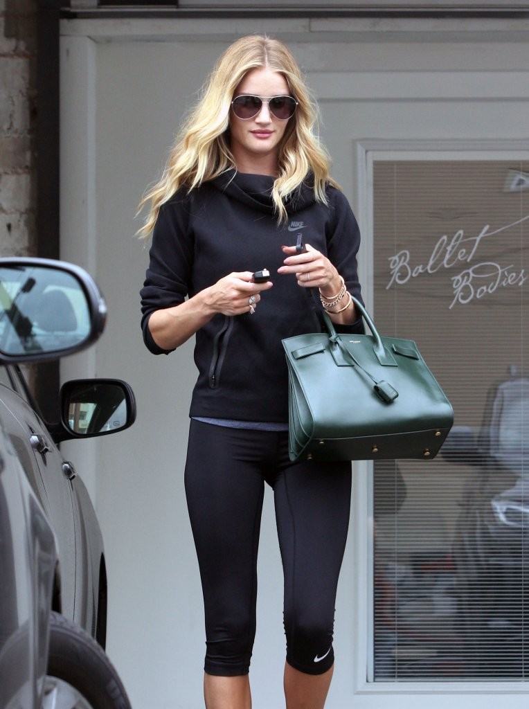 Rosie Huntington Whiteley Leaves A Salon In West Hollywood April