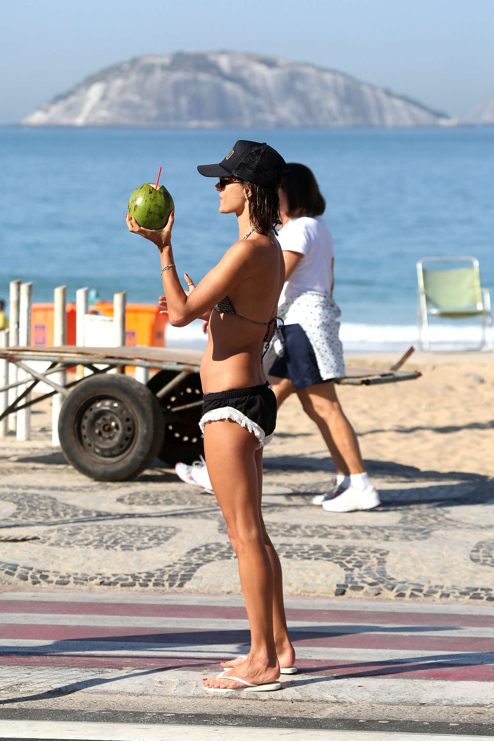 Alessandra Ambrosio in Bikini on Ipanema Beach in Rio de Janeiro