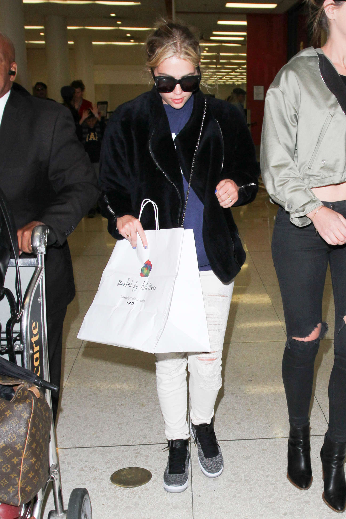 Ashley Benson at LAX Airport in Los Angeles