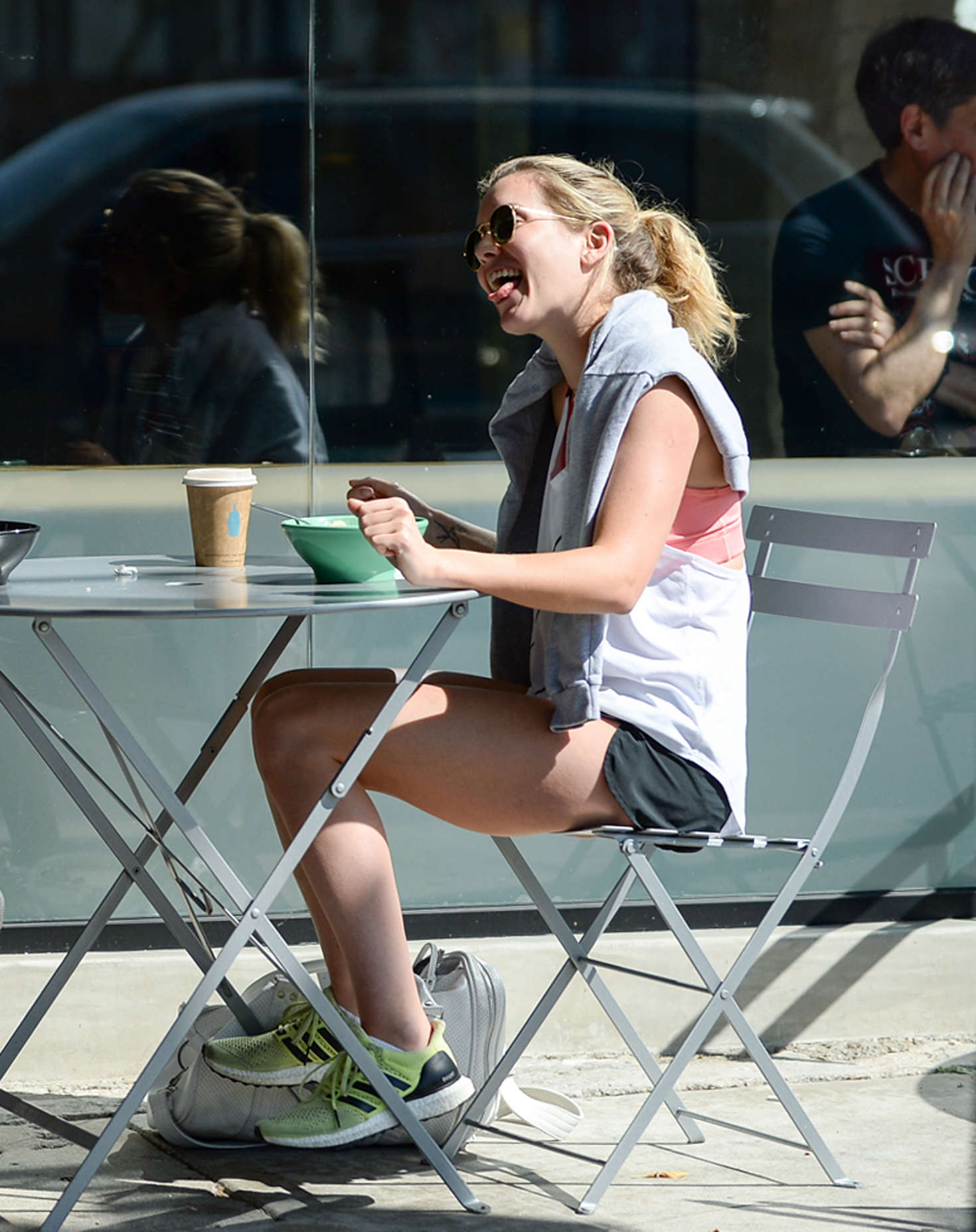 Caggie Dunlop in Shorts out in Los Angeles