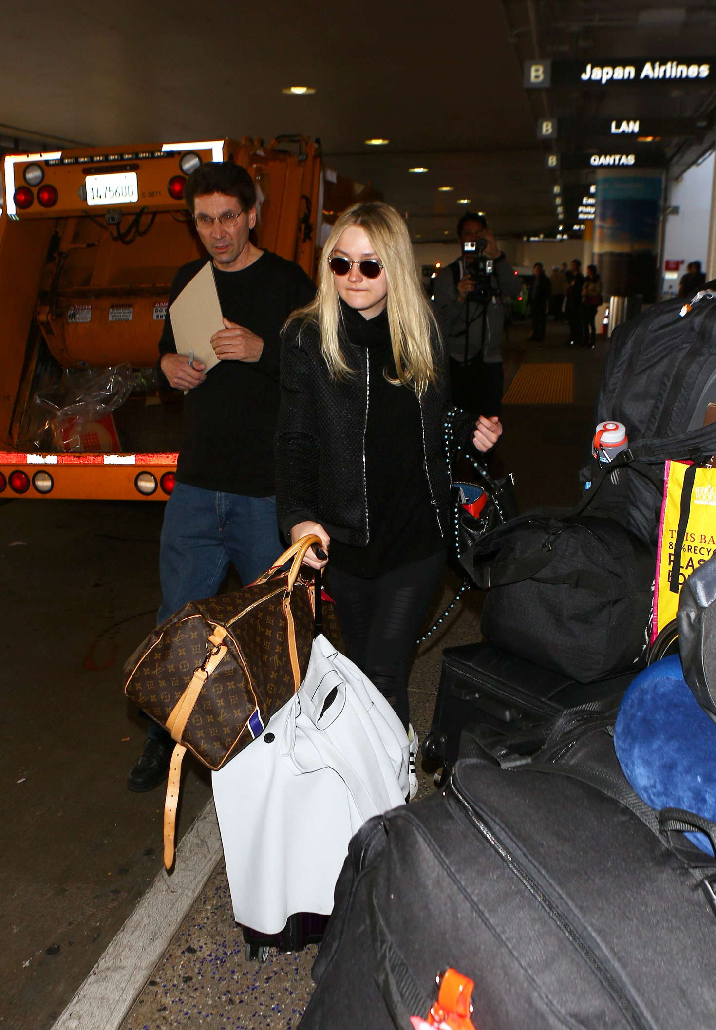 Dakota Fanning at LAX Airport in Los Angeles