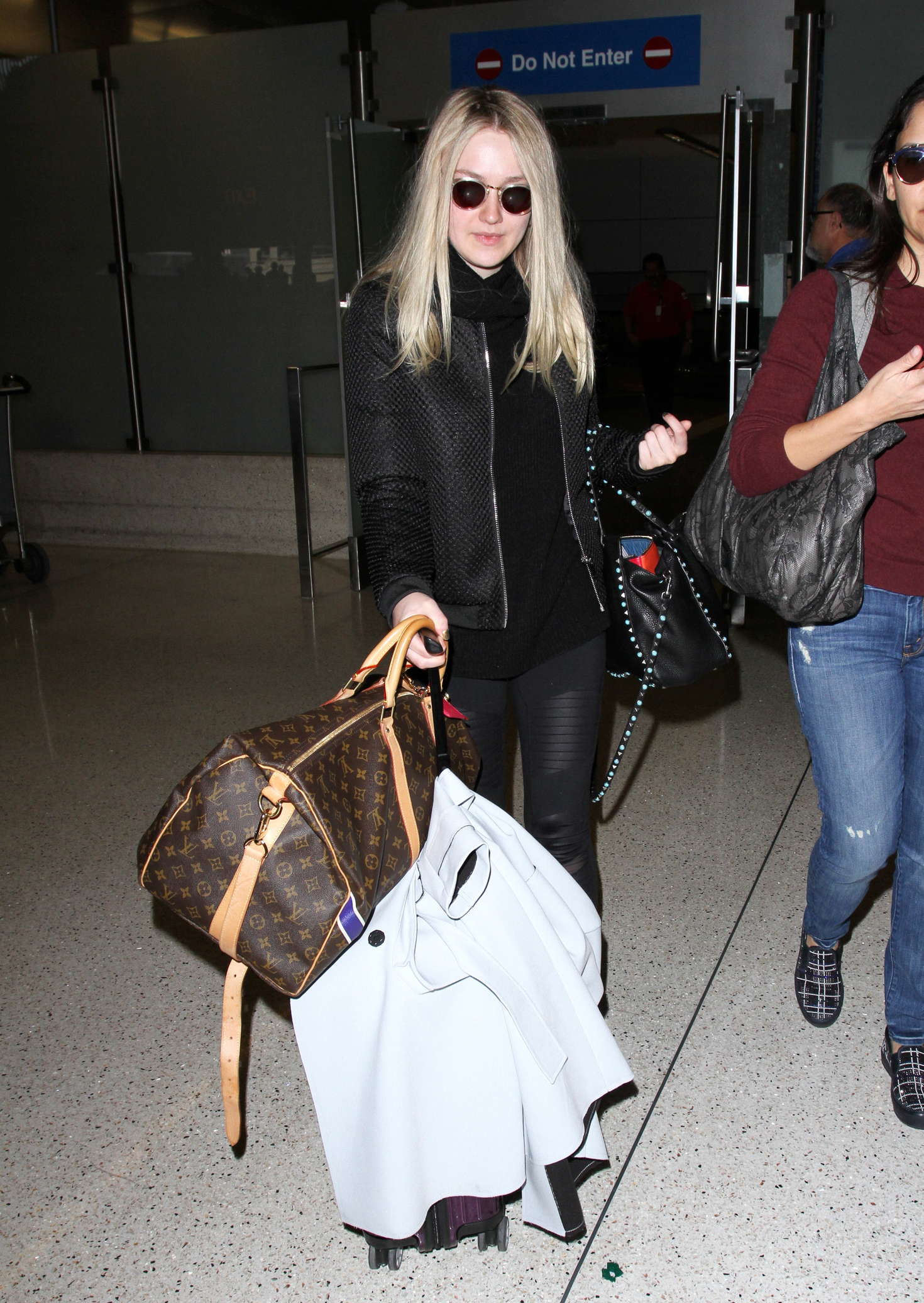 Dakota Fanning at LAX Airport in Los Angeles