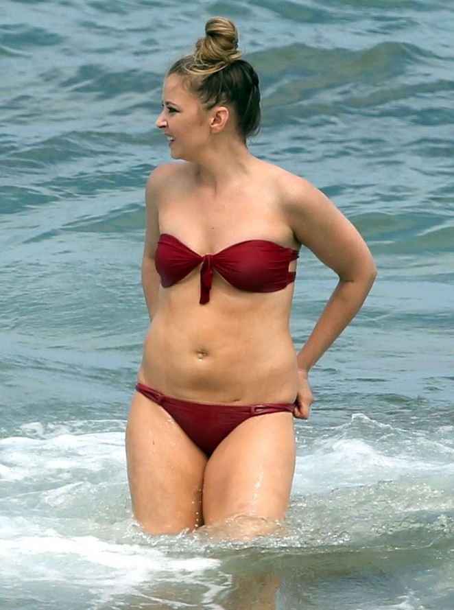 Elisabeth Harnois In Red Bikini Gotceleb