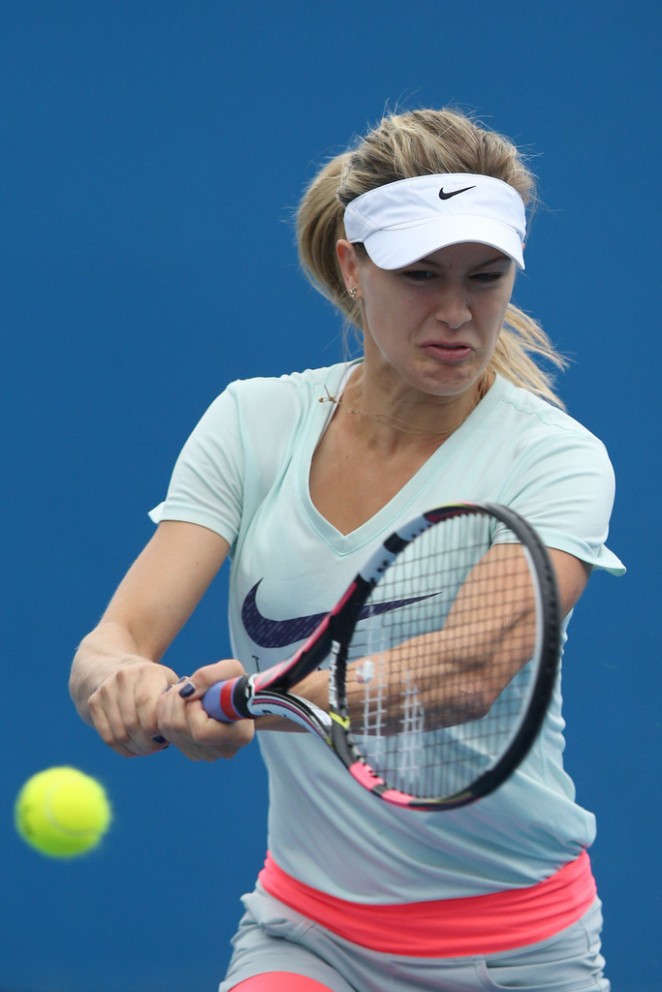 Eugenie Bouchard – Practice Session 2015 -18 – GotCeleb