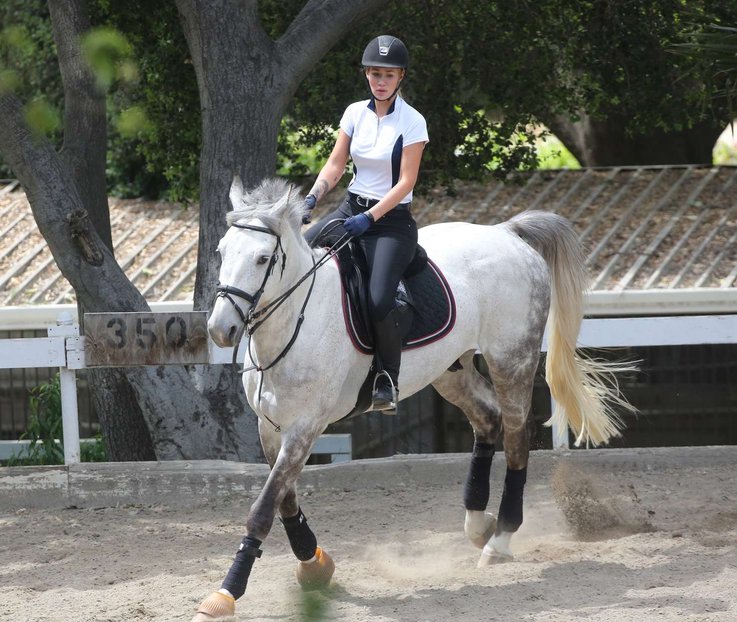 Iggy Azalea horse riding in New York