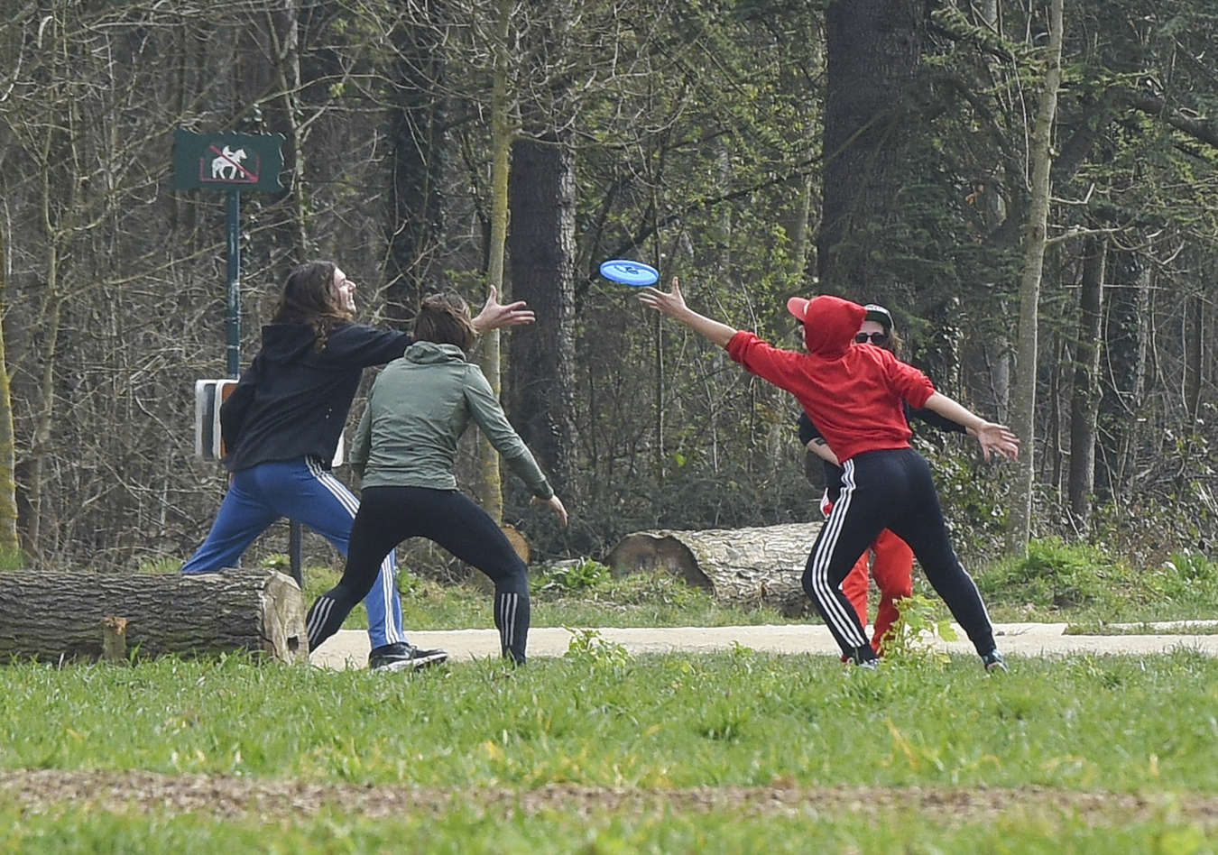 Kristen Stewart with Soko in a park in Paris