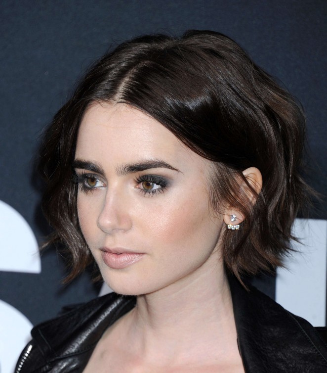 Lily Collins: Saint Laurent Show -22 – GotCeleb