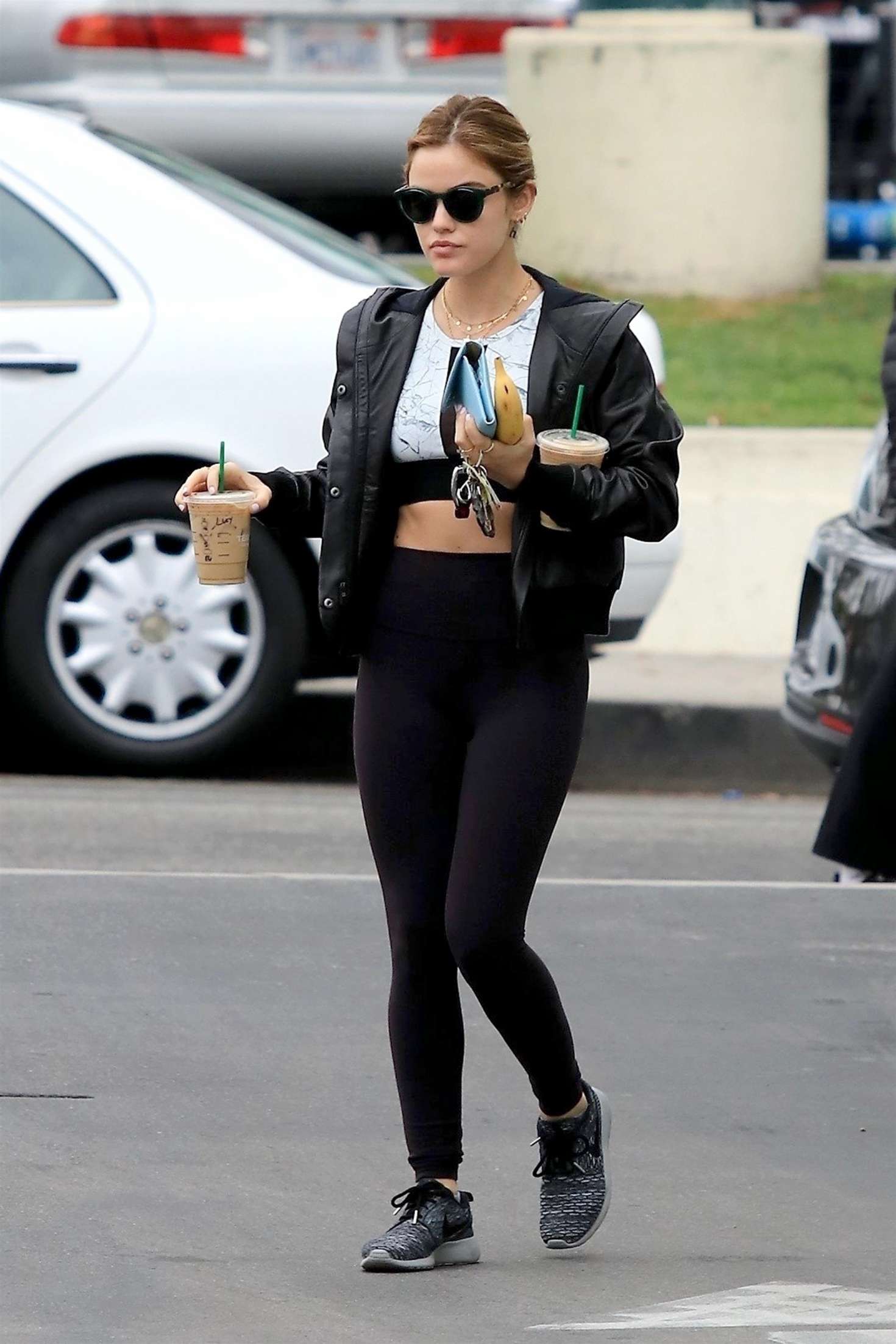 Lucy Hale â€“ Leaving the Starbucks in Studio City