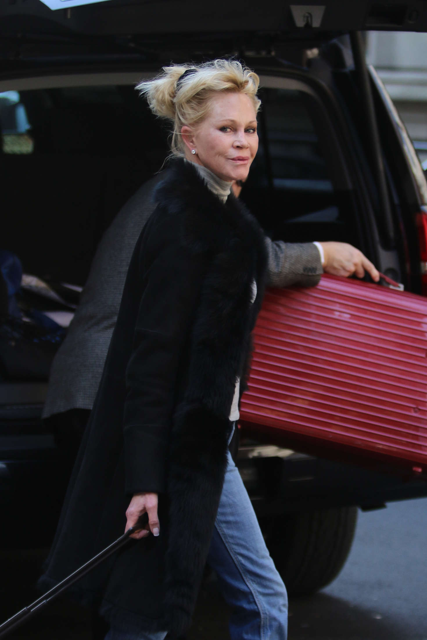 Melanie Griffith â€“ Leaves her apartment in NYC