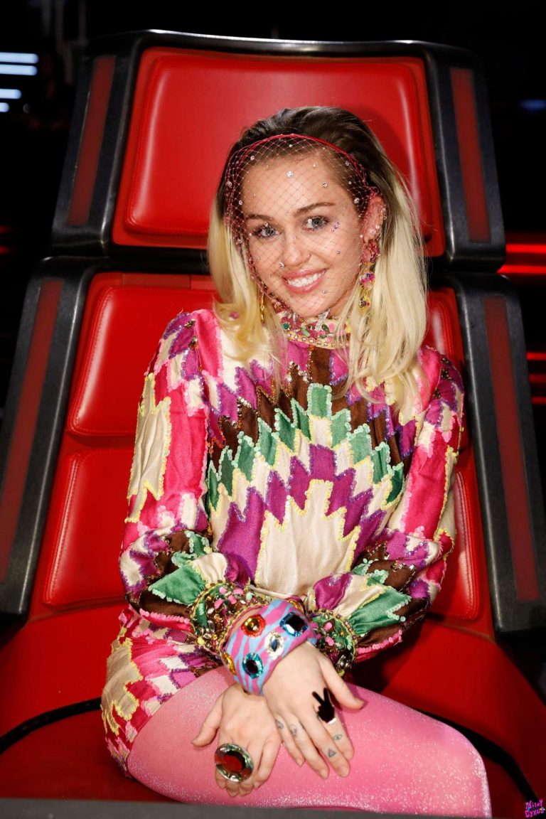 Miley Cyrus ‘the Voice Final In Burbank Gotceleb