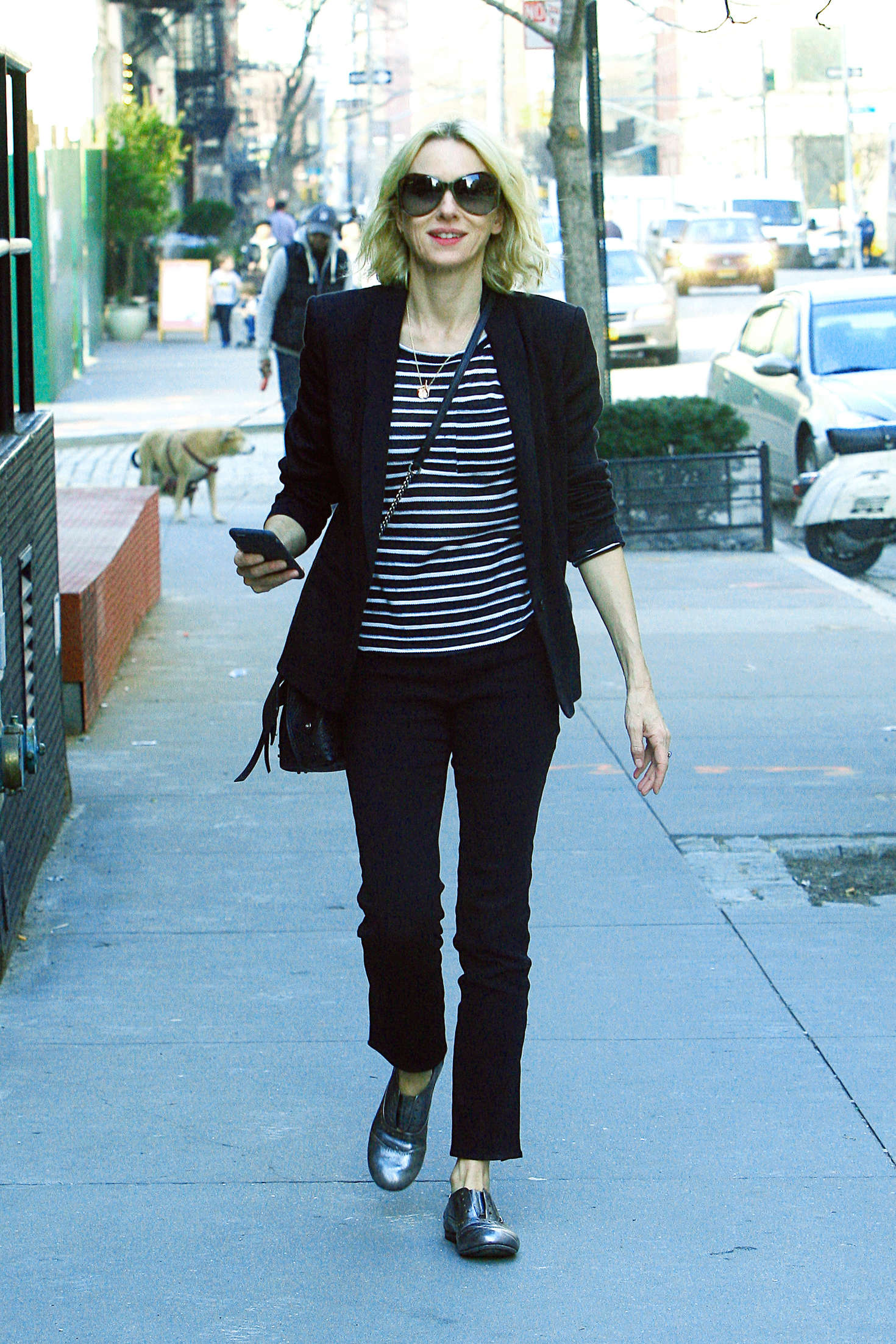 Naomi Watts in Black Jeans out in New York City