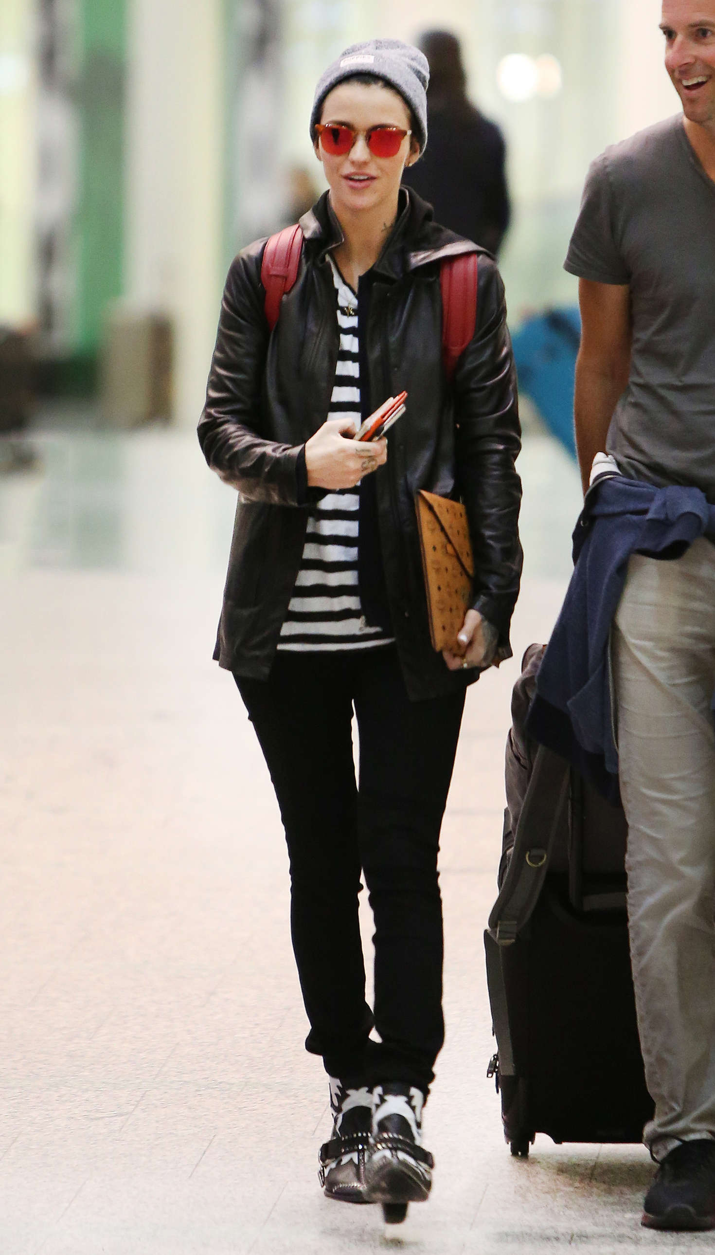 Ruby Rose at International Airport in Toronto