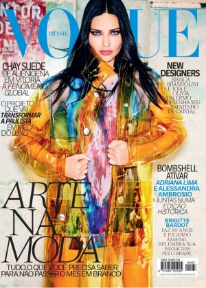 Adriana Lima - Vogue Brazil Cover Magazine (September 2014)