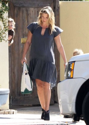 Ali Larter in Mini Dress out in Hollywood