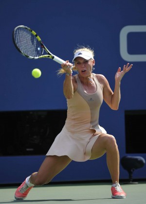 Caroline Wozniacki - US Open Semi Final Match in New York