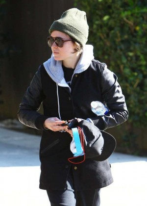 Ellen Page Street Style out in LA