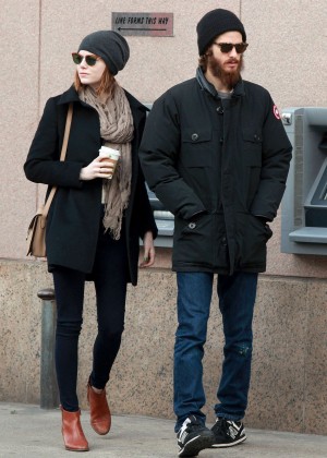 Emma Stone and boyfriend Andrew Garfield out in NYC