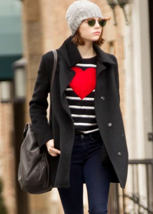 Emma Stone in Tight jeans Out in NYC