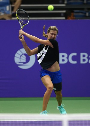 Eugenie Bouchard at Practices prior to the BNP Paribas WTA Finals in Singapore