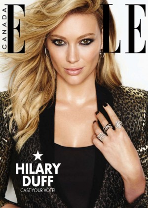 Hilary Duff - Elle Canada Magazine Cover (December 2014)