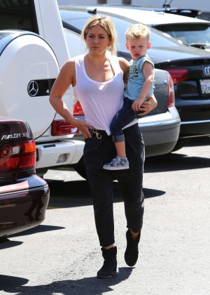 Hilary Duff - Out with her son in Hollywood