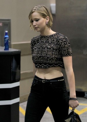 Jennifer Lawrence Arriving at 2014 iHeartRadio Music Festival in Las Vegas
