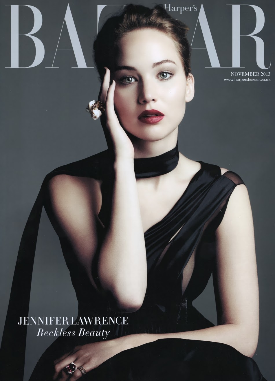 Jennifer Lawrence – Harper's Bazaar Cover UK (November 2013) | GotCeleb