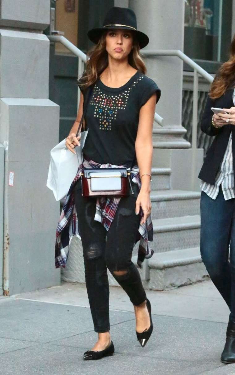 Jessica Alba – out in NYC | GotCeleb