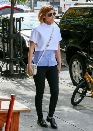 Kate Mara in Tight Pants out in NYC