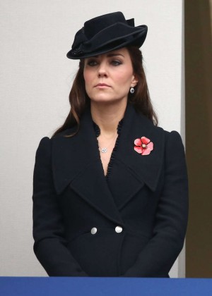 Kate Middleton - The UK Observes Remembrance Sunday in London