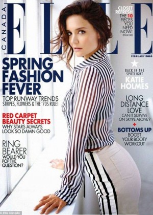 Katie Holmes - Elle Canada Magazine Cover (February 2015)