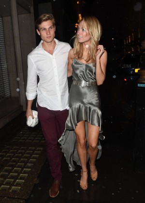 Kimberley Garner with boyfriend Arrives at The Arts Club in London