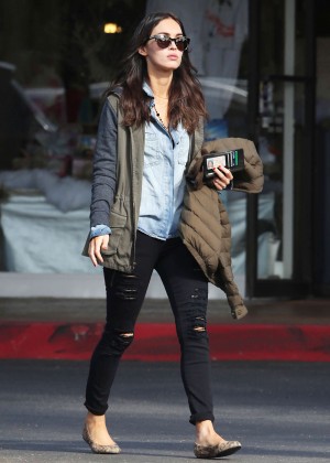 Megan Fox in Ripped Jeans out in Bel Air
