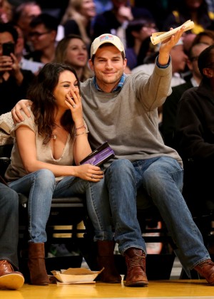 Mila Kunis at the Lakers Game in LA