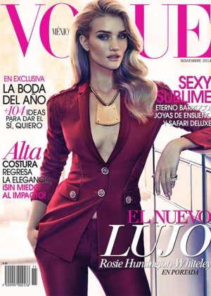 Rosie Huntington-Whiteley - Vogue Mexico Magazine Cover (November 2014)