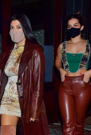 Addison Rae and Kourtney Kardashian - Night out for a girls night in New York City