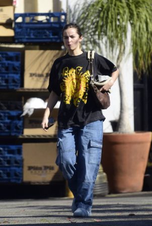 Addison Rae - In baggy clothing leaving Carnival restaurant in Los Angeles