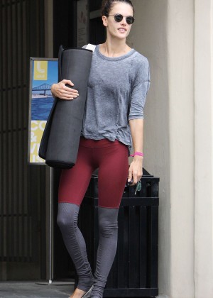 Alessandra Ambrosio - After Yoga in Brentwood