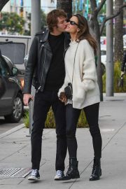 Alessandra Ambrosio and Nicolo Oddi - Christmas Shopping in Beverly Hills