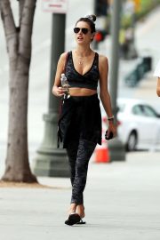 Alessandra Ambrosio - Hits the gym in Los Angeles