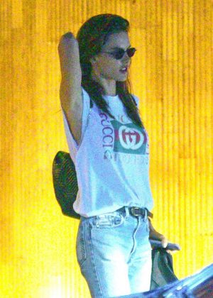 Alessandra Ambrosio in Jeans - Out in Sao Paulo