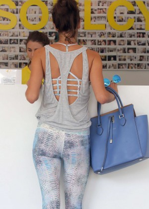 Alessandra Ambrosio in SoulCycle out in Brentwood