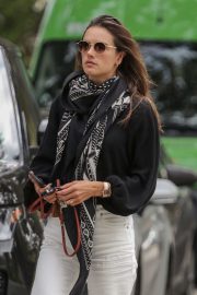 Alessandra Ambrosio - Leaving her home in Brentwood