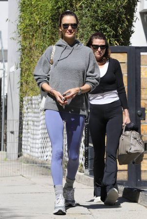 Alessandra Ambrosio - Leaving the gym in Los Angeles