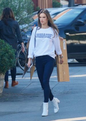 Alessandra Ambrosio out shopping in Brentwood