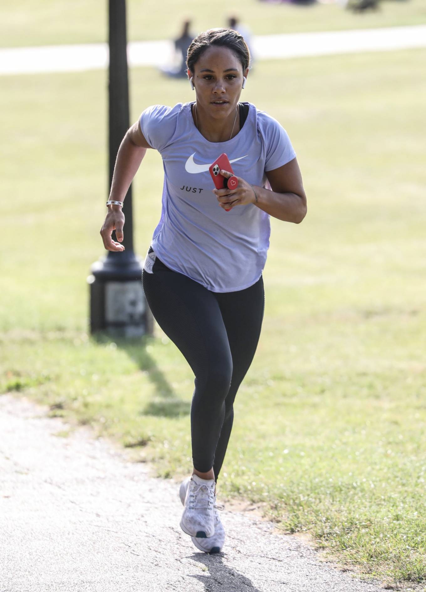 Alex Scott - Park workout candids in north London-01 | GotCeleb