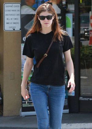 Alexandra Daddario in Jeans Out in West Hollywood