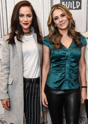 Alexandra Park and Elizabeth Hurley - Visit AOL BUILD Series in New York City