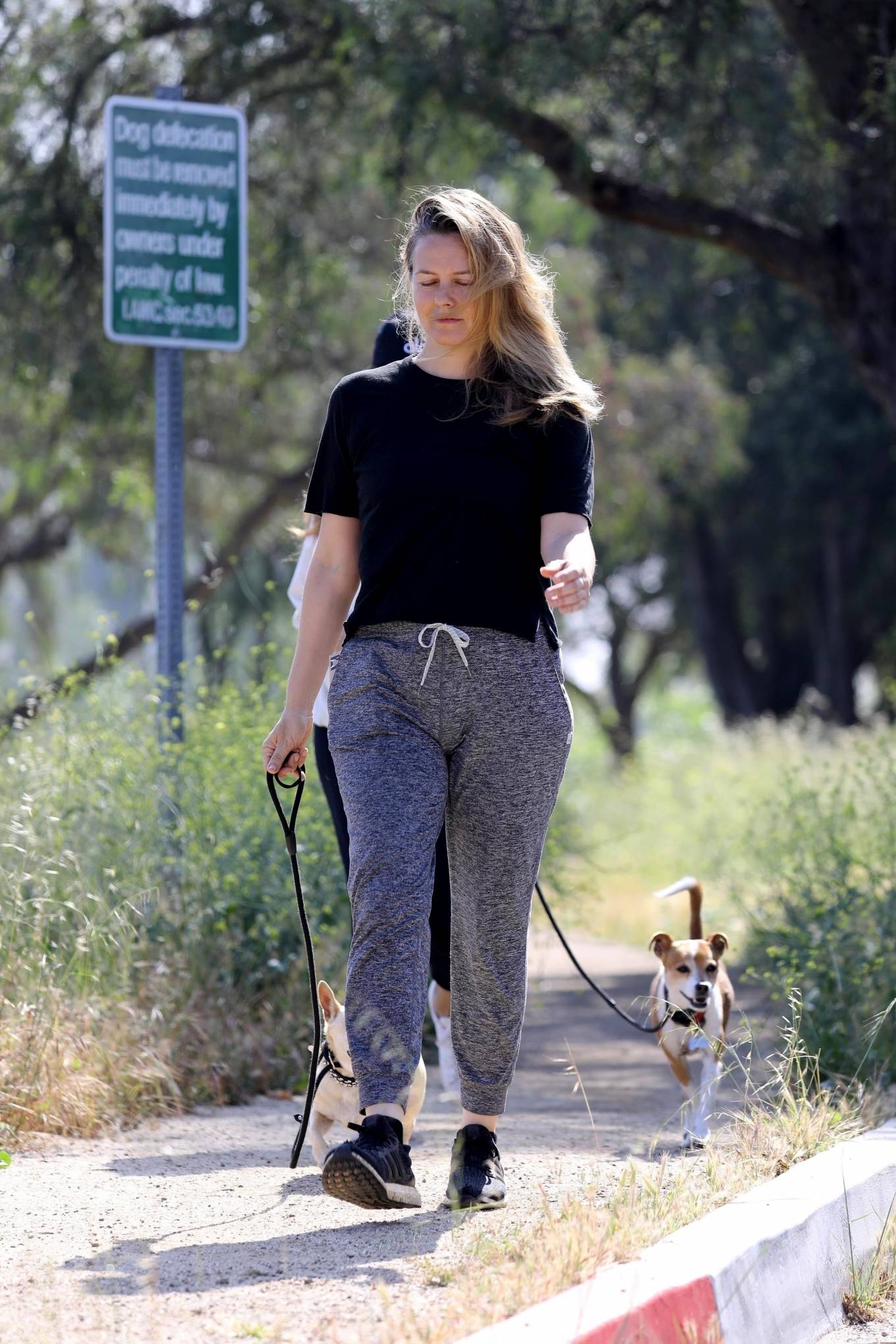 Alicia Silverstone and Angela Sarafyan â€“ Out for a dog walk