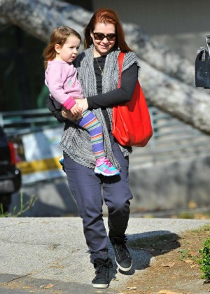 Alyson Hannigan takes her daughter Keeva to LA Park